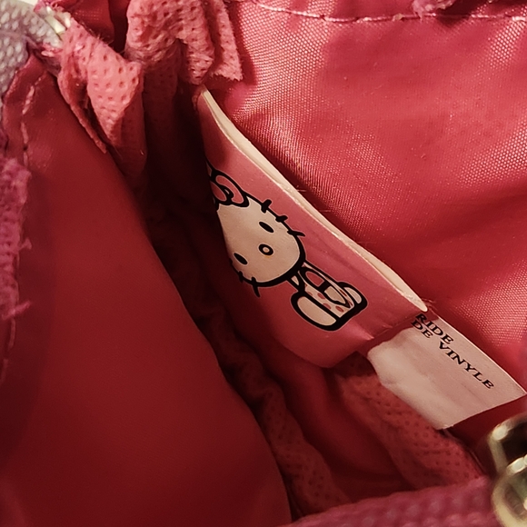 Hello Kitty White, Green and Pink Kids Wristlet Purse - Picture 3 of 9